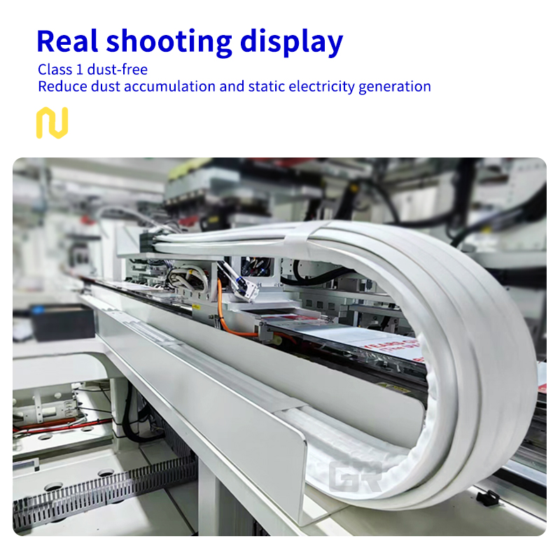 Long Stroke PTFE Close Type Dust-Free Drag Chain for Cleanroom - Image 6